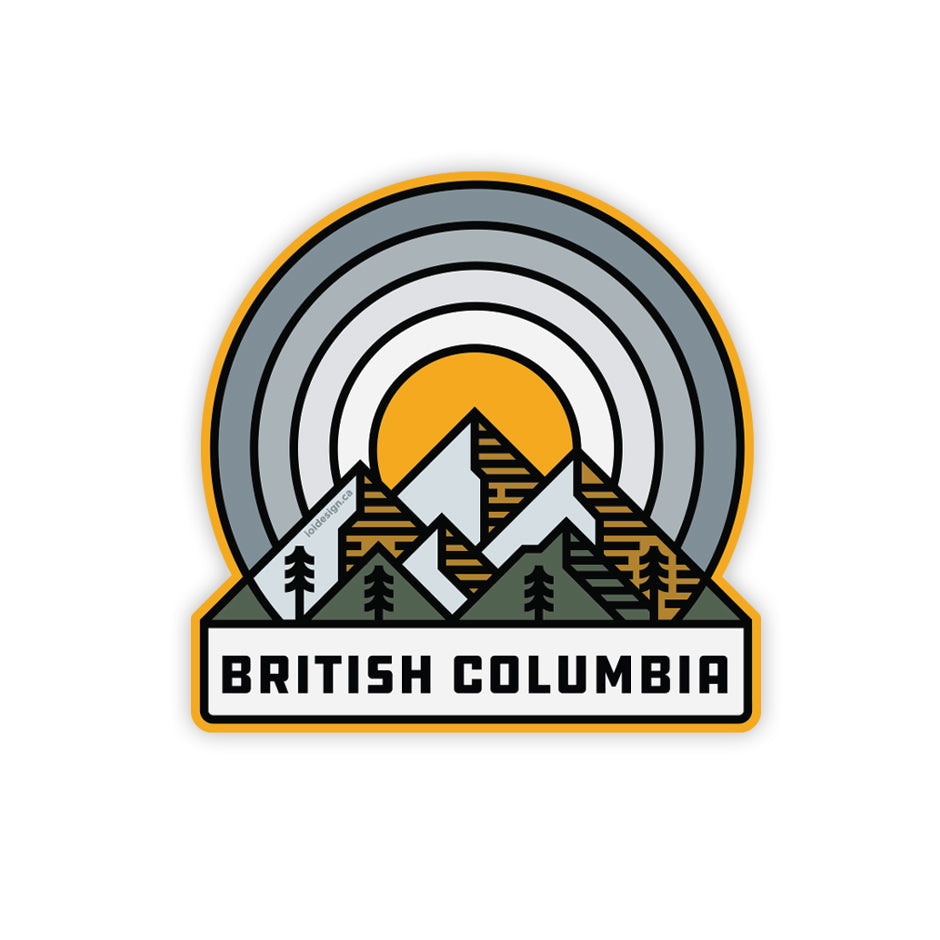 Golden Bc Sticker British Columbia Halo β Sticker Machine